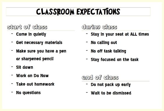 Classroom Expectations